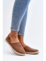 Dámské semišové espadrilky Brown Vulcano