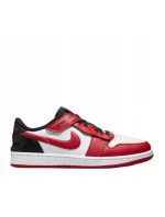 Pánské sportovní boty Air Jordan 1 Low FlyEase M DM1206-163 Červeno-bílá s černou - Nike