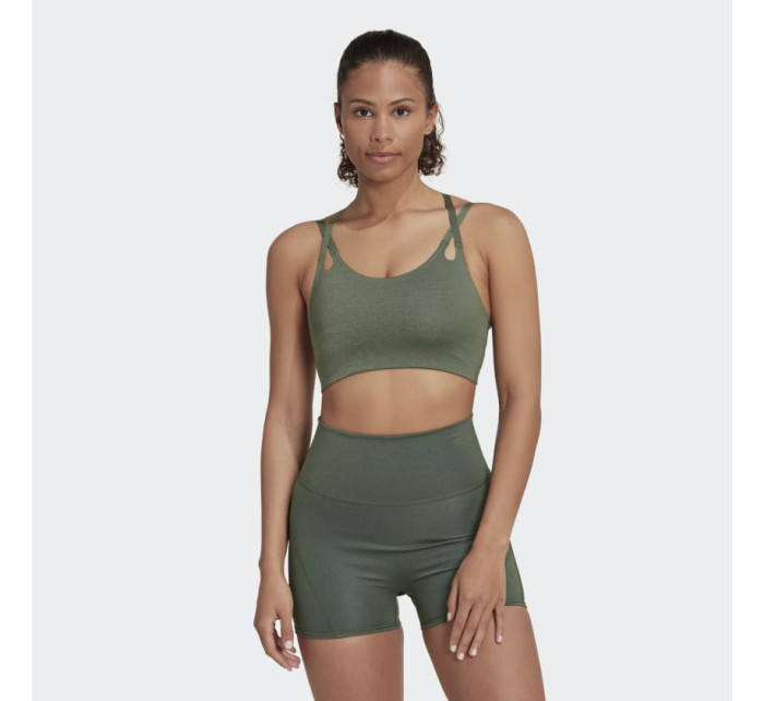 podprsenka adidas Yoga Luxe Studio Light-Support Fire HL8600 Green