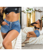 Sexy used look Highwaist Jeans Shorts