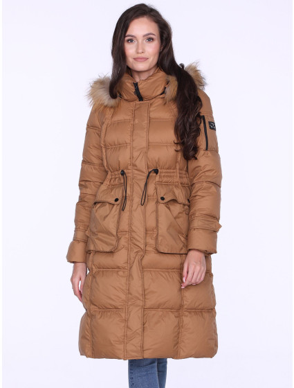 PERSO Coat BLH220027FXR Béžová barva