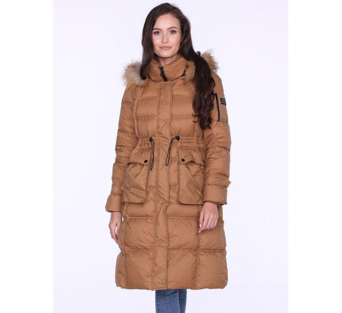 PERSO Coat BLH220027FXR Béžová barva