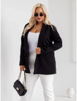 Klasické černé dámské plus size sako model 19764304 - Moon