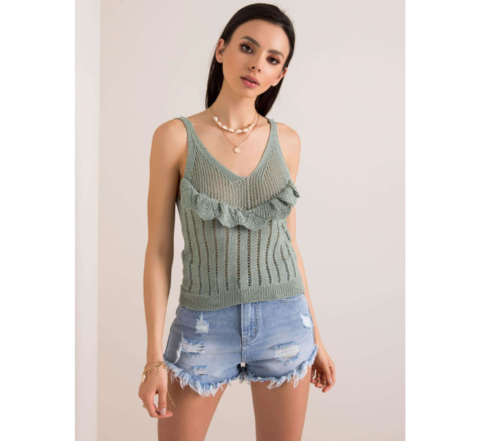 Paradise RUE PARIS mint top