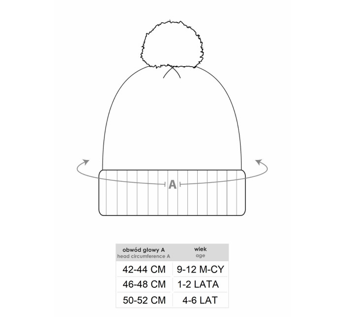 Yoclub Cap CDA-0006C-3020 Graphite