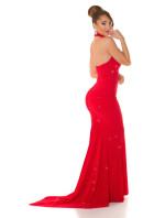 Sexy Red-Carpet KouCla Neck-Gown with glitter