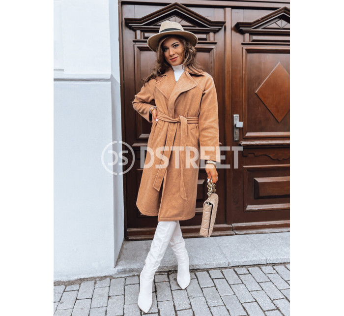 Dámský podzimní kabát NANCY camel Dstreet TY3885