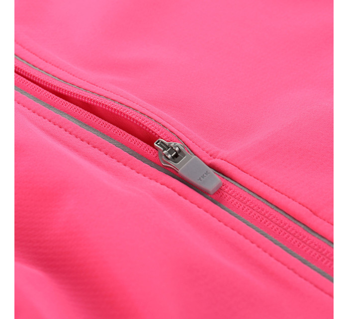 Dětská softshellová bunda s membránou ALPINE PRO MULTO neon knockout pink