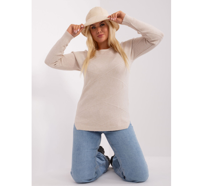 Sweter PM SW PM model 18909322 jasny beżowy - FPrice