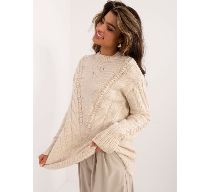 Sweter BA SW 0574.44 jasny beżowy