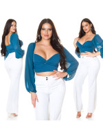 Sexy Koucla Crop Blouse with model 19620951 - Style fashion