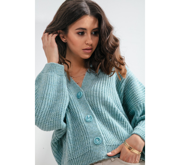 Fobya Cardigan F1158 Modrá