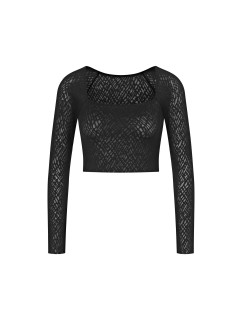 Dámský top ZERO Feel Bliss Top Long Sle. - BLACK - černý 0004 - SLOGGI