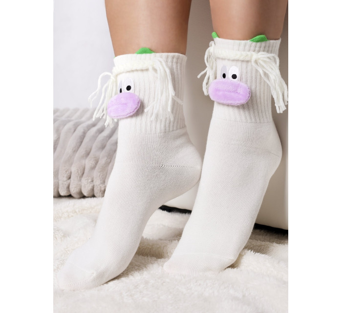 Yoclub Socks SKA-0132G-A20B-001 Ecru