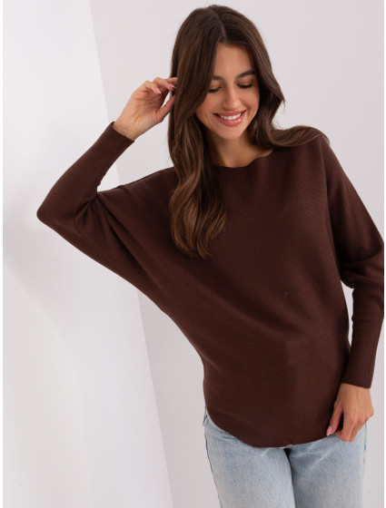 Sweter PM SW PM 3588.00X ciemny brązowy