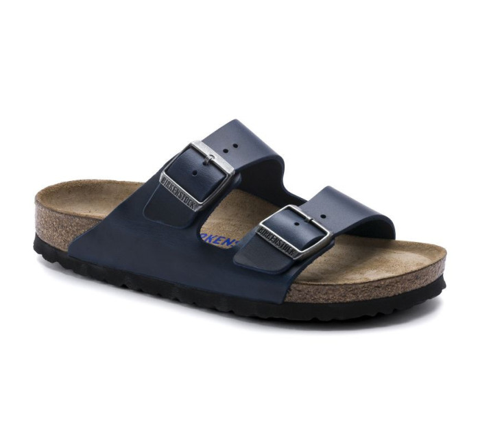 Arizona Soft bed Leather Žabky Blue   Leather model 20694266 - Birkenstock