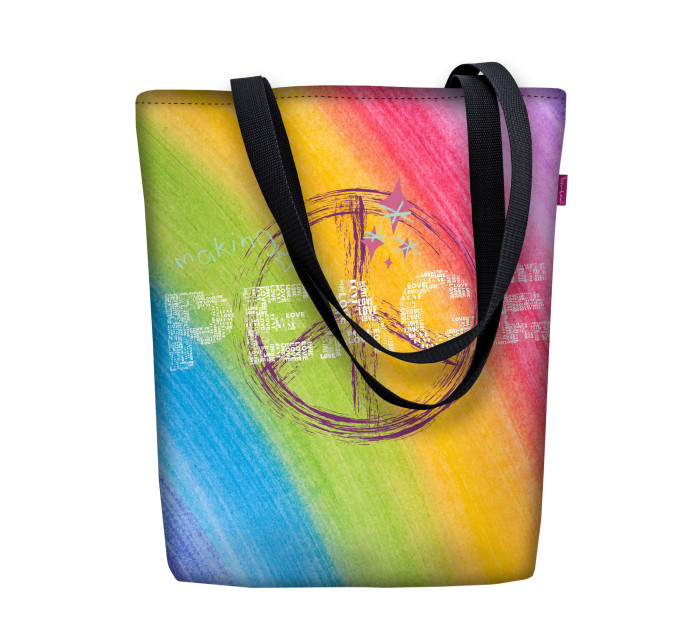 Bertoni Plátěná taška Sunny Peace Multicolor