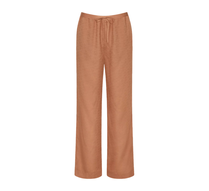 Dámské pyžamové kalhoty Silky Sensuality J Trousers 01 - BROWN - sv. hnědé 6403 - TRIUMPH