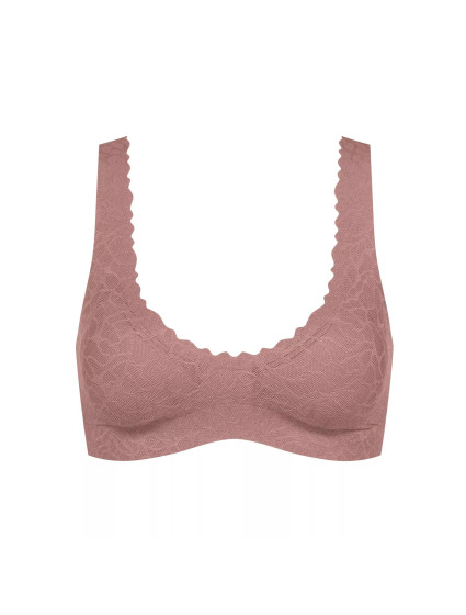 Dámská podprsenka Zero Feel Lace 2.0 Bralette - BROWN - sv. hnědá 1141 - SLOGGI