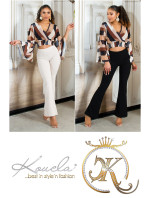 Sexy Koucla high-waist pants flared