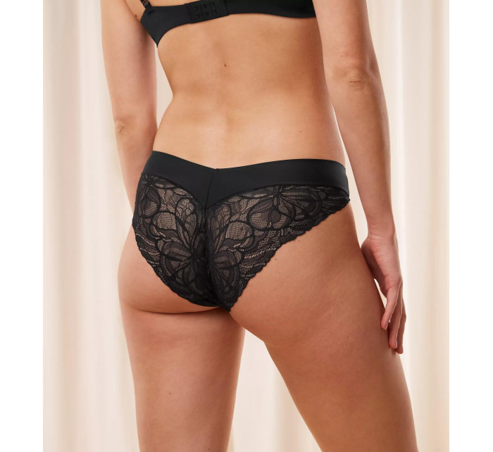 Body Make-Up Illusion Lace Highleg Tai - BLACK - TRIUMPH BLACK - TRIUMPH