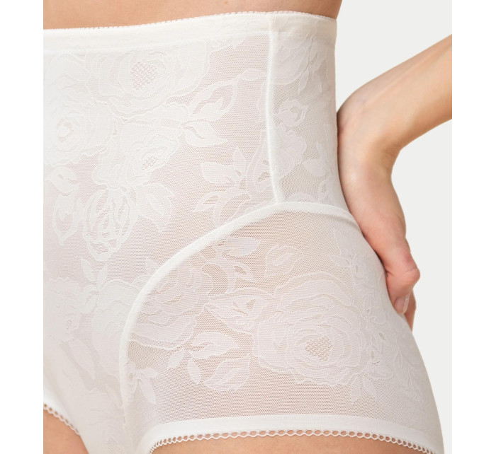 Dámské kalhotky Wild Rose Sensation Highwaist Panty - WHITE - bílé 00GZ - TRIUMPH