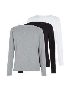 Tommy Hilfiger Longsleeve Slim 3Pack M UM0UM03022 šedá,bílá,černá trička