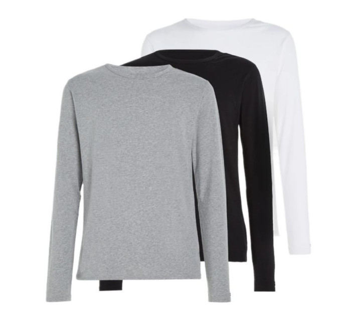 Tommy Hilfiger Longsleeve Slim 3Pack M UM0UM03022 šedá,bílá,černá trička