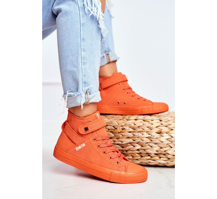 Women's High Sneakers Big Star Orange