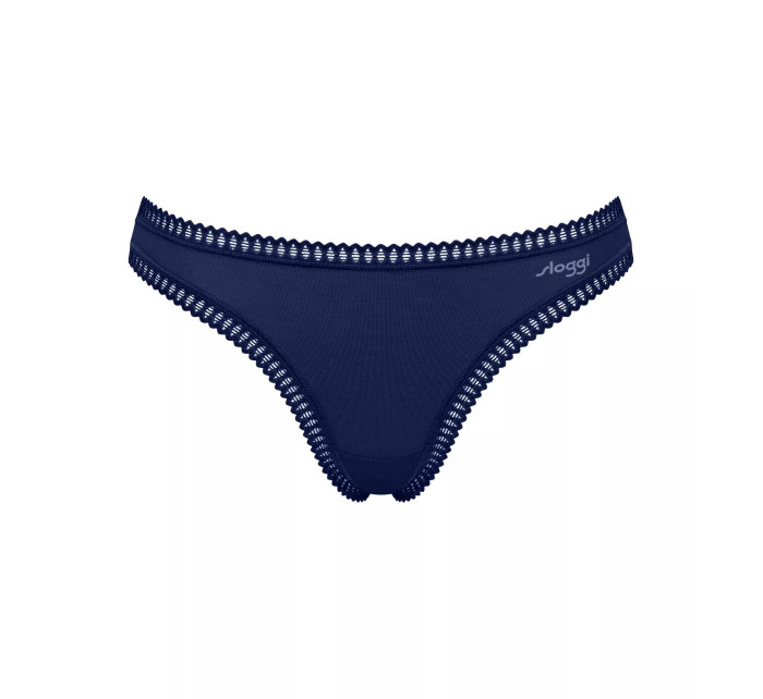 Dámské kalhotky GO Crush String C3P - BLUE - modré M008 - SLOGGI