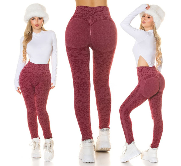 Sexy Highwaist Fitness Leggings "Leo" with Scrunch