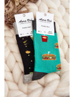 Hamburger pánské ponožky zelené