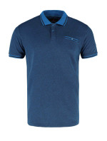 Tričko Volcano Polo T-Werto M35090-S23 Blue Melange