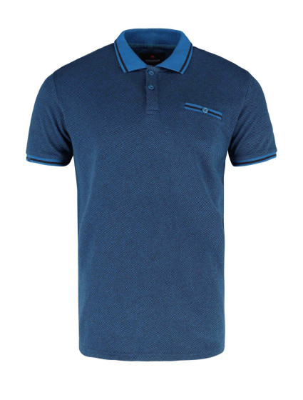 Tričko Volcano Polo T-Werto M35090-S23 Blue Melange