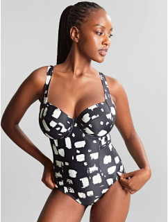 Swimwear Black Sand Balcony Swimsuit black sand print SW1720A