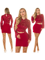 Sexy longsleeve Lace Crop Top with model 20763753 - Style fashion