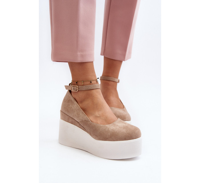 Dámské béžové espadrilky Malla Wedge