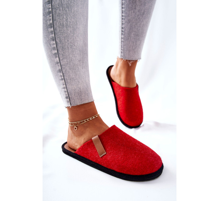 Women's Slippers Big Star II267002 Red-Brown