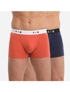 Pánské boxerky 2 ks DIM BOXER ORIGINAL 2x - DIM - oranžová