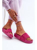 Dámské semišové model 20445844 na platformě Big Star Fuchsia - Big Star Shoes