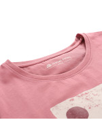 Dámské bavlněné triko ALPINE PRO GARIMA dusty rose varianta pa