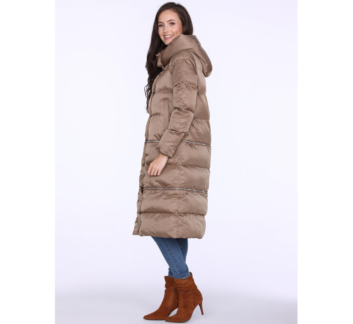 PERSO Coat BLH220031F Béžová barva