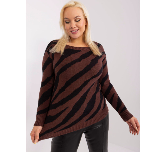 Sweter PM SW model 20193848 ciemny brązowy - FPrice