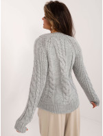 Sweter BA SW 1560.19 szary