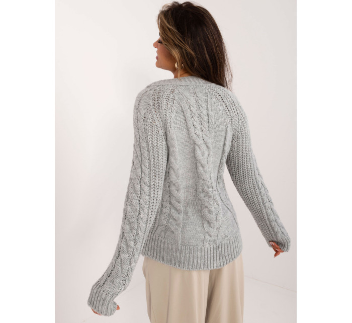 Sweter BA SW 1560.19 szary