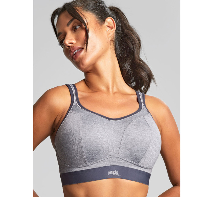 Sportovní podprsenka 7341B  Non Wired Bra charcoal marl šedá - Panache