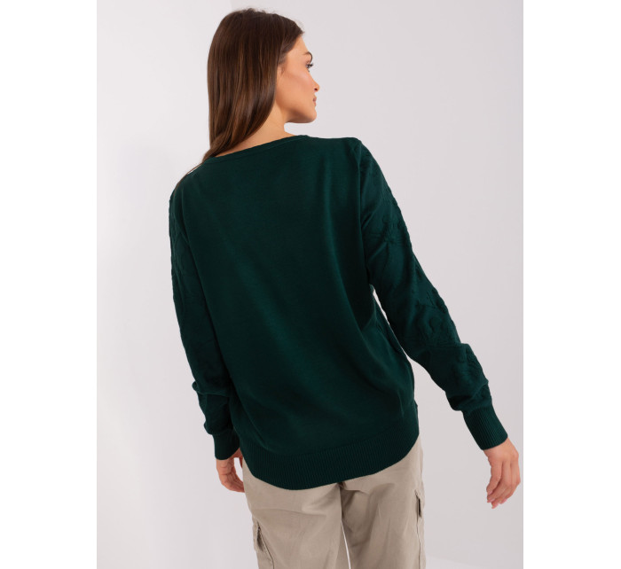 Sweter AT SW model 18884712 ciemny zielony - FPrice