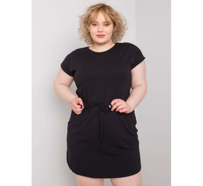 Kori černé šaty plus size s kapsami