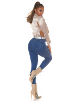 Sexy Musthave Push-Up džíny s vysokým pasem Použitý vzhled