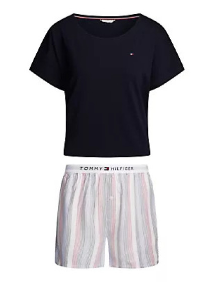 Dámské pyžamo SS SET WOVEN  model 20197549 - Tommy Hilfiger